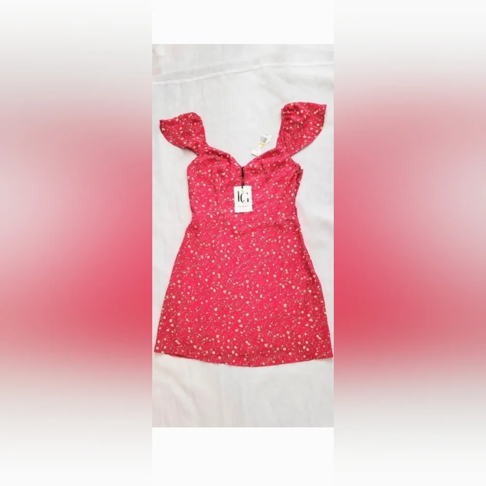 NWT! Summer Garden Party Club Boho Floral Women's Cottagecore Mini Dress Small